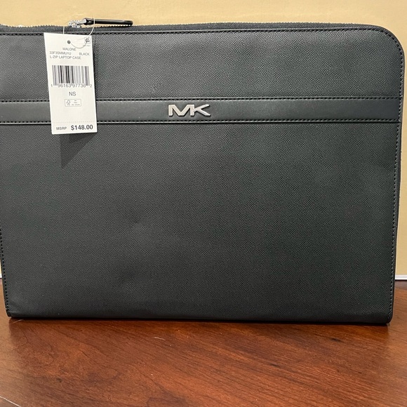 Michael Kors Malone Men’s L -Zip MK Logo Laptop/ iPad Case - Picture 5 of 7